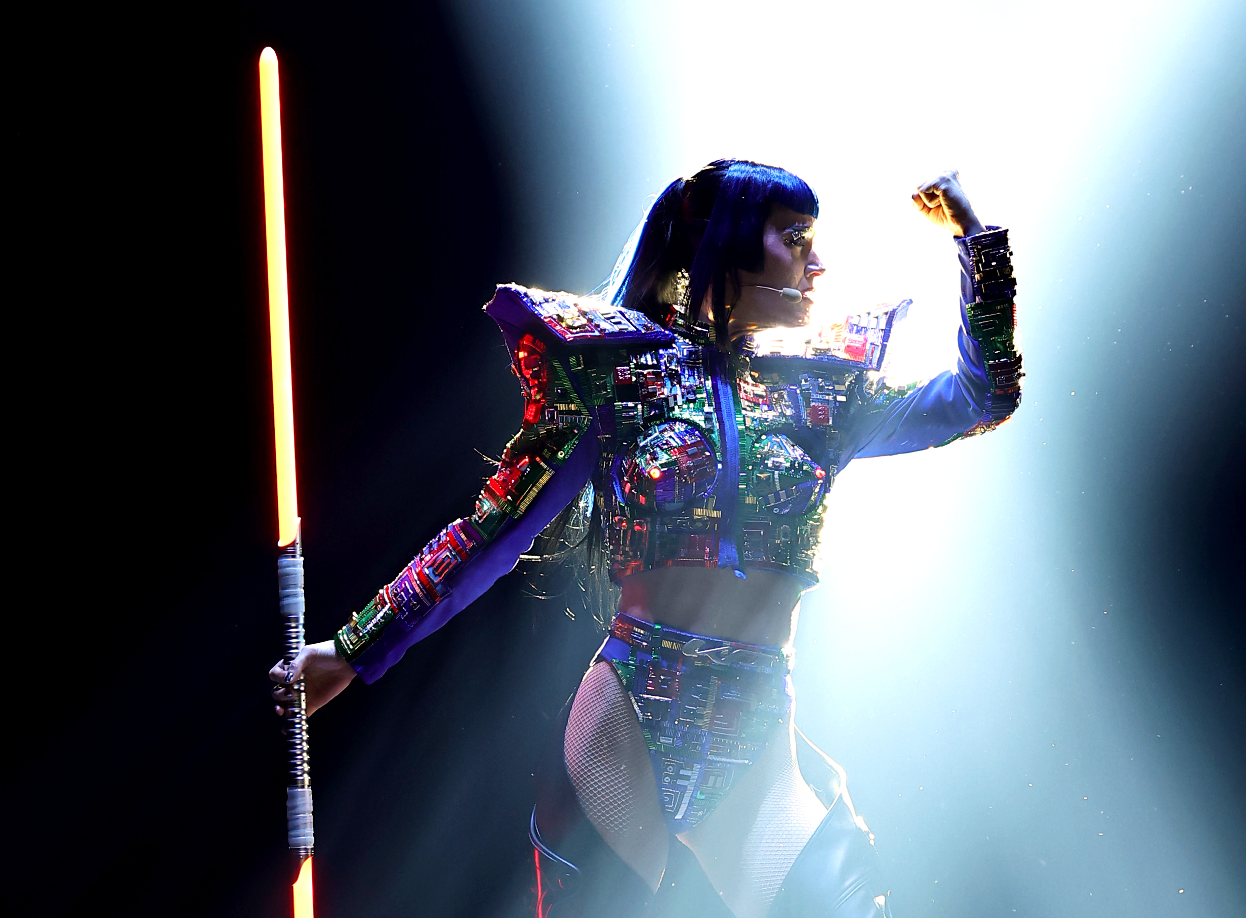 Katy Perry performs onstage during the Katy Perry The Lifetimes Tour 2025 at CDMX Arena on April 23, 2025 in Mexico City, Mexico.
